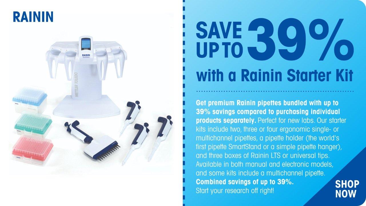 save money when you buy a rainin starter kit